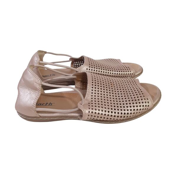 Earth Shelly Sandals Slingback Rose Gold Pink Metallic Slip On Women 6 Gladiator - Picture 3 of 10